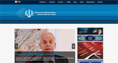 Desktop Screenshot of ambasciatairan.it